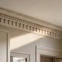 marble crown moulding in Pearl Linen limestone - Image 3