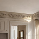 marble crown moulding in Pearl Linen limestone - Image 3