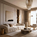 marble cornice in Pearl Linen limestone - Image 3
