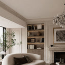 marble crown moulding in Pearl Linen limestone - Image 2