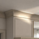 marble crown moulding in Pearl Linen limestone - Image 4