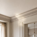 marble crown moulding in Pearl Linen limestone - Image 3