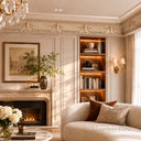 stone crown moulding in Crema Marfil Premium - Image 3