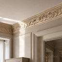 stone crown moulding in Crema Marfil Premium - Image 4