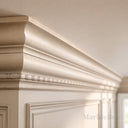marble crown moulding in Massangis Clair Limestone - Image 2