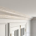 marble crown moulding in Li River White Marble - Image 3