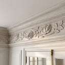 marble crown moulding in Li River White Marble - Image 3