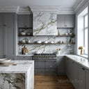 marble crown moulding in Li River White Marble - Image 4