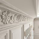 marble crown moulding in Li River White Marble - Image 4