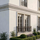 Exterior Cornicing molding in White Marble - Image 4