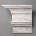 exterior cornice moulding in White Marble - Image 1