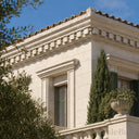 Exterior cornice in Crema Marfil Premium Marble - Image 3