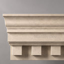 exterior cornice moulding in Crema Marfil Premium Marble - Image 1