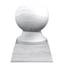 White Stone Column Tops