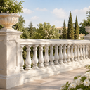 Beige Marble Railing