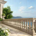 Beige Marble Railing