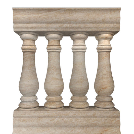 Gray Marble Outdoor Railings For Stone Steps