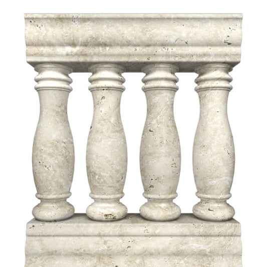 Beige Granite Step Railings