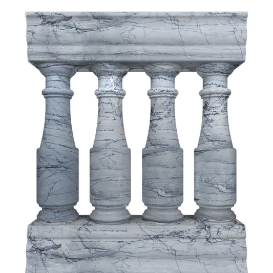 Gray Granite Step Railings