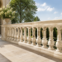 Beige Granite Step Railings