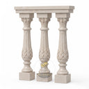 stone banister in Moonlight Beige Limestone - Image 1