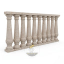 stone baluster railing in Moonlight Beige Limestone - Image 1