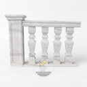 Marble railing in Li River White Marble - Image 1