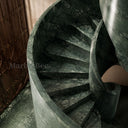 Curved Marble stairs in Dark Green Marble - Image 4