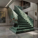 Marble stairs in Dark Green Marble - Image 2