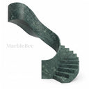 Marble Helical Staircase in Dark Green Marble - Image 1