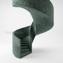 Curved Marble stairs in Dark Green Marble - Image 1