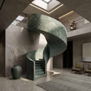 Curved Marble stairs in Dark Green Marble - Image 2