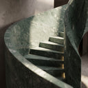 Curved Marble stairs in Dark Green Marble - Image 3