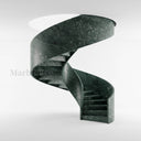Marble Helical Staircase in Dark Green Marble - Image 1