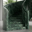 Marble Curved Staircase in Dark Green Marble - Image 3