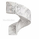 Marble Curved Staircase in Calacatta White Marble - Image 1