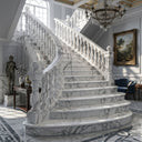 Marble Stairs in Calacatta White Marble - Image 2