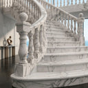 Marble Stairs in Calacatta White Marble - Image 3
