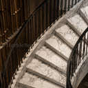 Marble Helical Staircase in Calacatta White Marble - Image 3