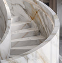 Marble stairs in Calacatta Gold - Image 3