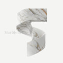 Curved Marble stairs in Calacatta Gold - Image 1