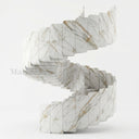 Marble Curved Staircase in Calacatta Gold - Image 1