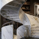 Marble stairs in Calacatta Gold - Image 3