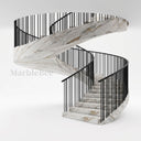 Marble stairs in Calacatta Gold - Image 1