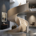Marble stairs in Massangis Clair Limestone - Image 4