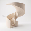 Marble stairs in Massangis Clair Limestone - Image 1