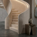 Marble stairs in Massangis Clair Limestone - Image 3