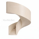 Curved Marble stairs in Massangis Clair Limestone - Image 1