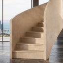 Curved Marble stairs in Massangis Clair Limestone - Image 3