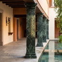 Marble columns in Verde Alpi - Image 3